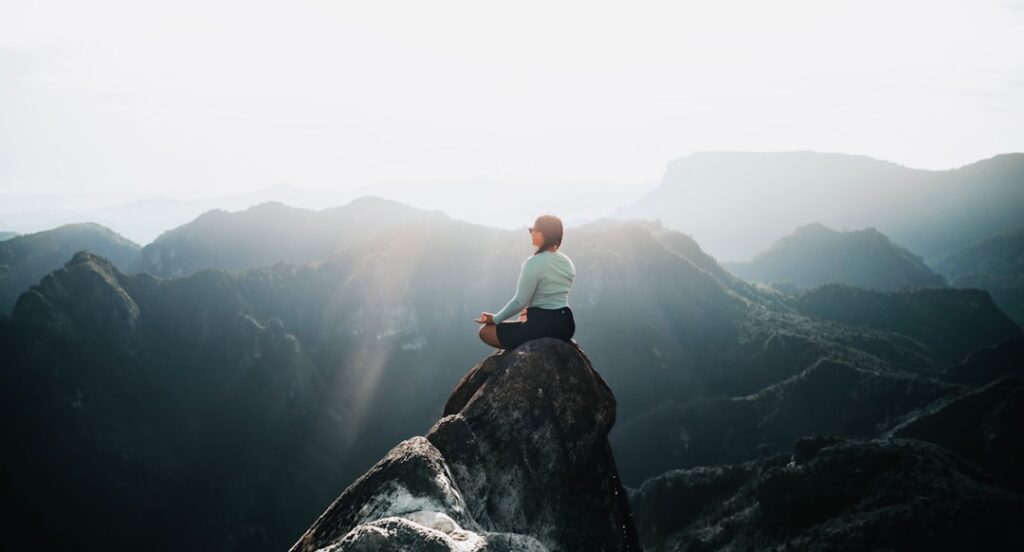 Photo Meditating woman