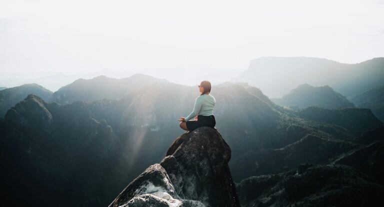 Photo Meditating woman