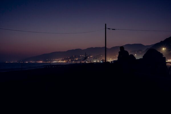 Photo Coastline sunset