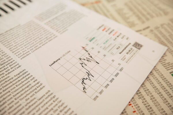 Photo Stock market graph