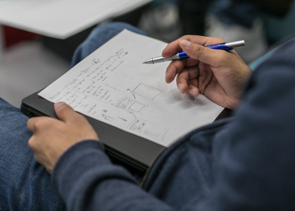 Photo Wireframe sketch