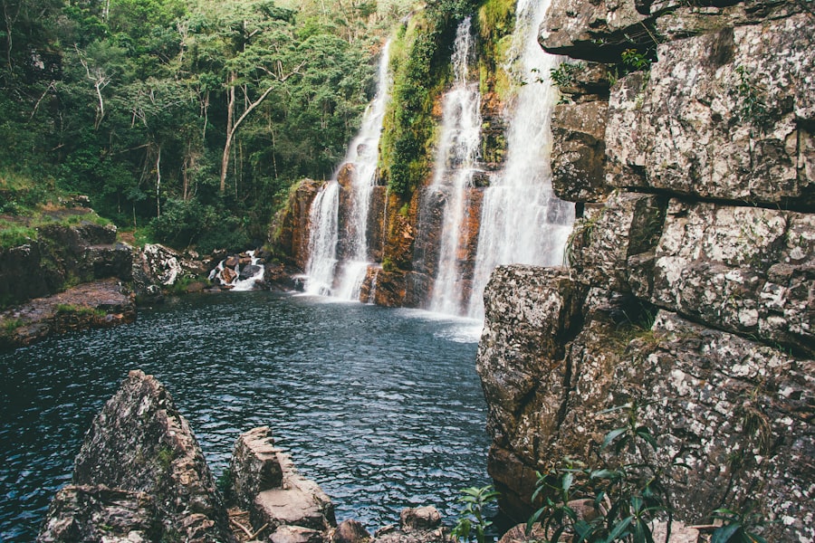 Photo Waterfall landscape